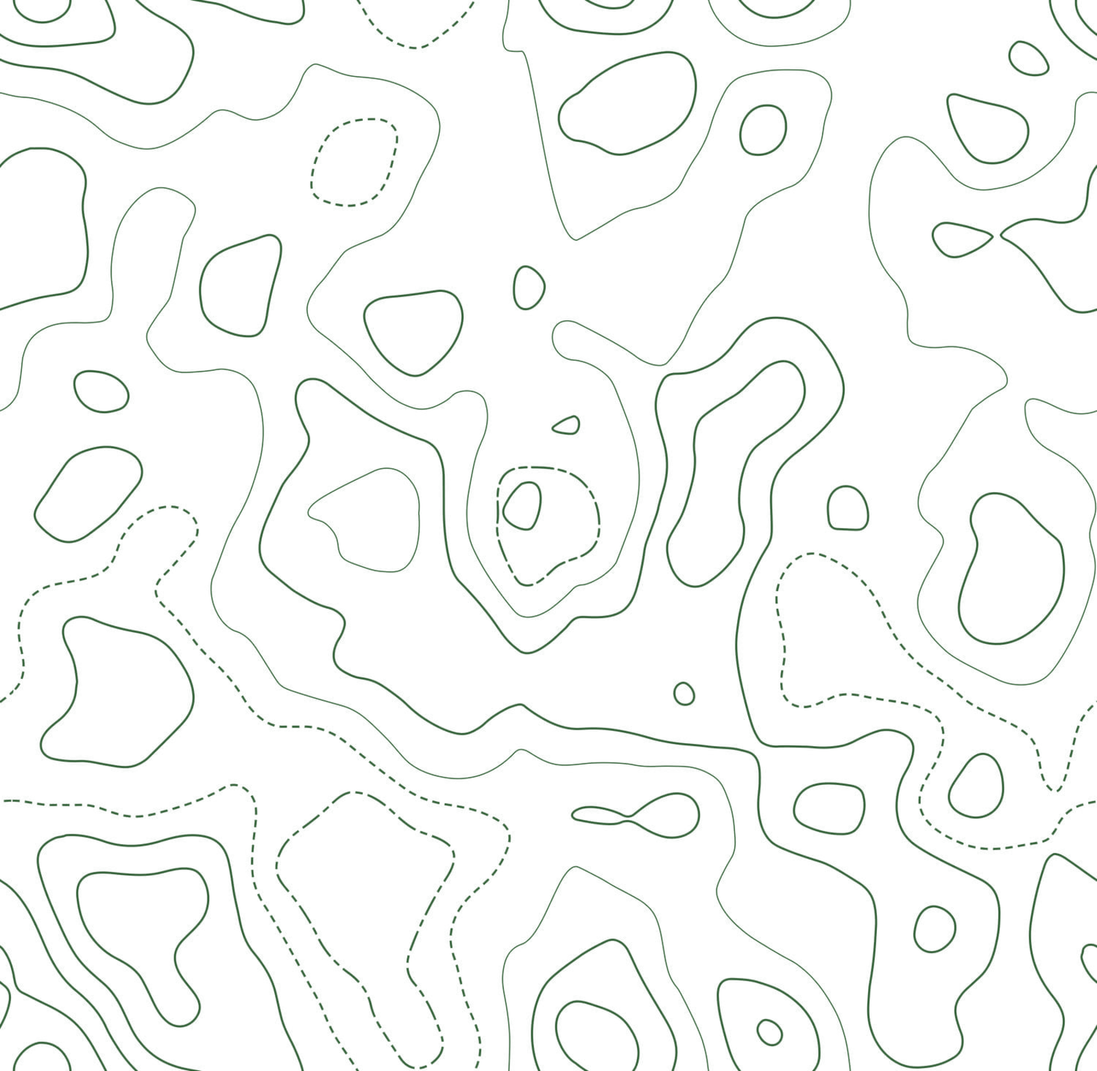 Decorative topographic contour lines